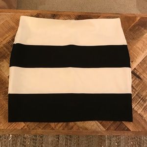 LOFT Black and White Block Pencil Skirt - New!
